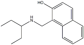 1-[(pentan-3-ylamino)methyl]naphthalen-2-ol Structure