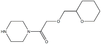 1-[(tetrahydro-2H-pyran-2-ylmethoxy)acetyl]piperazine Structure