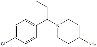 1-[1-(4-chlorophenyl)propyl]piperidin-4-amine 구조식 이미지