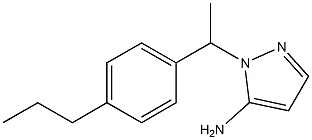 1-[1-(4-propylphenyl)ethyl]-1H-pyrazol-5-amine 구조식 이미지