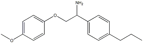 1-[1-amino-2-(4-methoxyphenoxy)ethyl]-4-propylbenzene 구조식 이미지