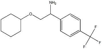 1-[1-amino-2-(cyclohexyloxy)ethyl]-4-(trifluoromethyl)benzene 구조식 이미지