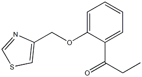 1-[2-(1,3-thiazol-4-ylmethoxy)phenyl]propan-1-one 구조식 이미지