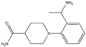 1-[2-(1-aminoethyl)phenyl]piperidine-4-carboxamide Structure