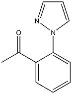 1-[2-(1H-pyrazol-1-yl)phenyl]ethan-1-one Structure