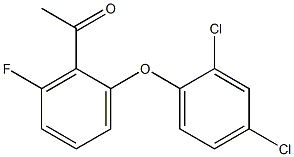 1-[2-(2,4-dichlorophenoxy)-6-fluorophenyl]ethan-1-one 구조식 이미지