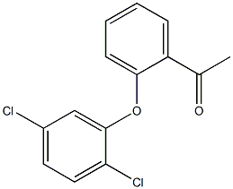 1-[2-(2,5-dichlorophenoxy)phenyl]ethan-1-one 구조식 이미지