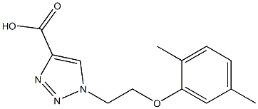 1-[2-(2,5-dimethylphenoxy)ethyl]-1H-1,2,3-triazole-4-carboxylic acid 구조식 이미지