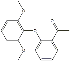 1-[2-(2,6-dimethoxyphenoxy)phenyl]ethan-1-one Structure