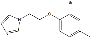 1-[2-(2-bromo-4-methylphenoxy)ethyl]-1H-imidazole Structure