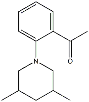 1-[2-(3,5-dimethylpiperidin-1-yl)phenyl]ethan-1-one Structure