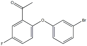 1-[2-(3-bromophenoxy)-5-fluorophenyl]ethan-1-one Structure