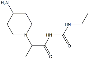 1-[2-(4-aminopiperidin-1-yl)propanoyl]-3-ethylurea Structure