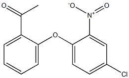 1-[2-(4-chloro-2-nitrophenoxy)phenyl]ethan-1-one 구조식 이미지