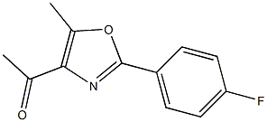 1-[2-(4-fluorophenyl)-5-methyl-1,3-oxazol-4-yl]ethan-1-one 구조식 이미지