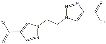 1-[2-(4-nitro-1H-pyrazol-1-yl)ethyl]-1H-1,2,3-triazole-4-carboxylic acid 구조식 이미지