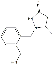 1-[2-(aminomethyl)benzyl]-5-methylpyrazolidin-3-one 구조식 이미지