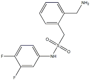 1-[2-(aminomethyl)phenyl]-N-(3,4-difluorophenyl)methanesulfonamide Structure