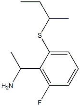 1-[2-(butan-2-ylsulfanyl)-6-fluorophenyl]ethan-1-amine Structure