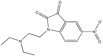 1-[2-(diethylamino)ethyl]-5-nitro-2,3-dihydro-1H-indole-2,3-dione Structure