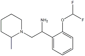 1-[2-(difluoromethoxy)phenyl]-2-(2-methylpiperidin-1-yl)ethanamine Structure
