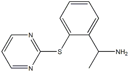 1-[2-(pyrimidin-2-ylsulfanyl)phenyl]ethan-1-amine 구조식 이미지