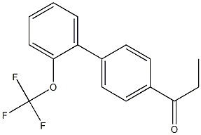 1-[2'-(trifluoromethoxy)-1,1'-biphenyl-4-yl]propan-1-one Structure