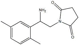 1-[2-amino-2-(2,5-dimethylphenyl)ethyl]pyrrolidine-2,5-dione 구조식 이미지