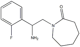 1-[2-amino-2-(2-fluorophenyl)ethyl]azepan-2-one Structure