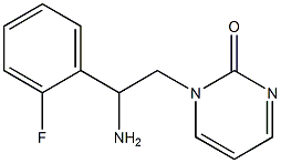 1-[2-amino-2-(2-fluorophenyl)ethyl]pyrimidin-2(1H)-one 구조식 이미지