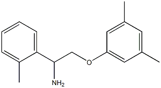 1-[2-amino-2-(2-methylphenyl)ethoxy]-3,5-dimethylbenzene 구조식 이미지