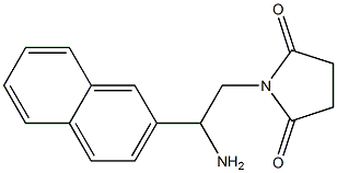 1-[2-amino-2-(2-naphthyl)ethyl]pyrrolidine-2,5-dione 구조식 이미지