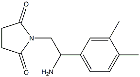 1-[2-amino-2-(3,4-dimethylphenyl)ethyl]pyrrolidine-2,5-dione Structure