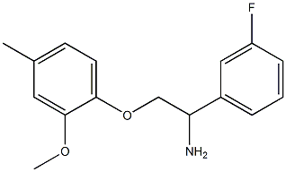 1-[2-amino-2-(3-fluorophenyl)ethoxy]-2-methoxy-4-methylbenzene 구조식 이미지