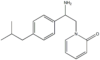 1-[2-amino-2-(4-isobutylphenyl)ethyl]pyridin-2(1H)-one 구조식 이미지