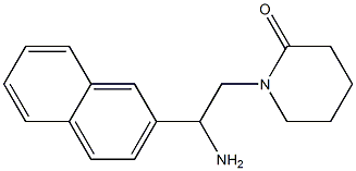 1-[2-amino-2-(naphthalen-2-yl)ethyl]piperidin-2-one Structure