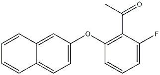 1-[2-fluoro-6-(naphthalen-2-yloxy)phenyl]ethan-1-one Structure