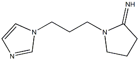 1-[3-(1H-imidazol-1-yl)propyl]pyrrolidin-2-imine Structure