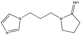 1-[3-(1H-imidazol-1-yl)propyl]pyrrolidin-2-imine 구조식 이미지