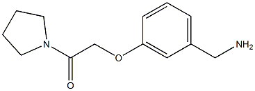 1-[3-(2-oxo-2-pyrrolidin-1-ylethoxy)phenyl]methanamine Structure