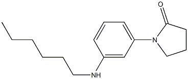 1-[3-(hexylamino)phenyl]pyrrolidin-2-one Structure