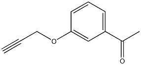 1-[3-(prop-2-ynyloxy)phenyl]ethanone Structure