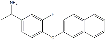 1-[3-fluoro-4-(naphthalen-2-yloxy)phenyl]ethan-1-amine Structure