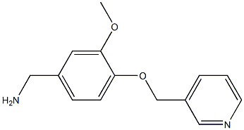 1-[3-methoxy-4-(pyridin-3-ylmethoxy)phenyl]methanamine 구조식 이미지