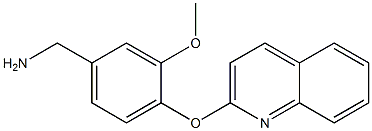1-[3-methoxy-4-(quinolin-2-yloxy)phenyl]methanamine Structure