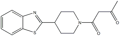 1-[4-(1,3-benzothiazol-2-yl)piperidin-1-yl]butane-1,3-dione 구조식 이미지