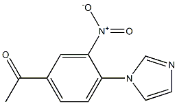 1-[4-(1H-imidazol-1-yl)-3-nitrophenyl]ethan-1-one 구조식 이미지