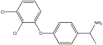 1-[4-(2,3-dichlorophenoxy)phenyl]ethan-1-amine Structure