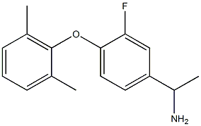 1-[4-(2,6-dimethylphenoxy)-3-fluorophenyl]ethan-1-amine Structure