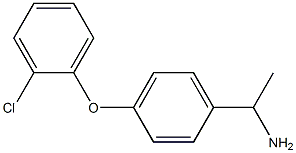 1-[4-(2-chlorophenoxy)phenyl]ethan-1-amine Structure